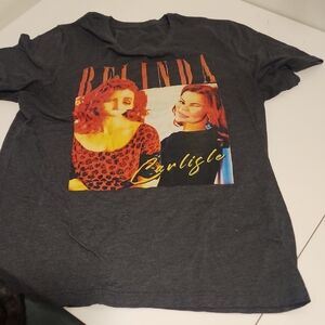 Belinda Carlisle Graphic Tee - Gray